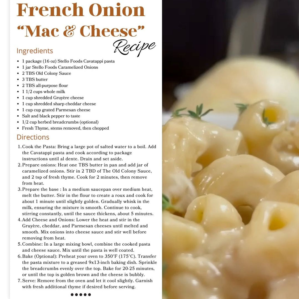 Fall In Love With This French Onion Mac and Cheese &ndash; Stello Foods