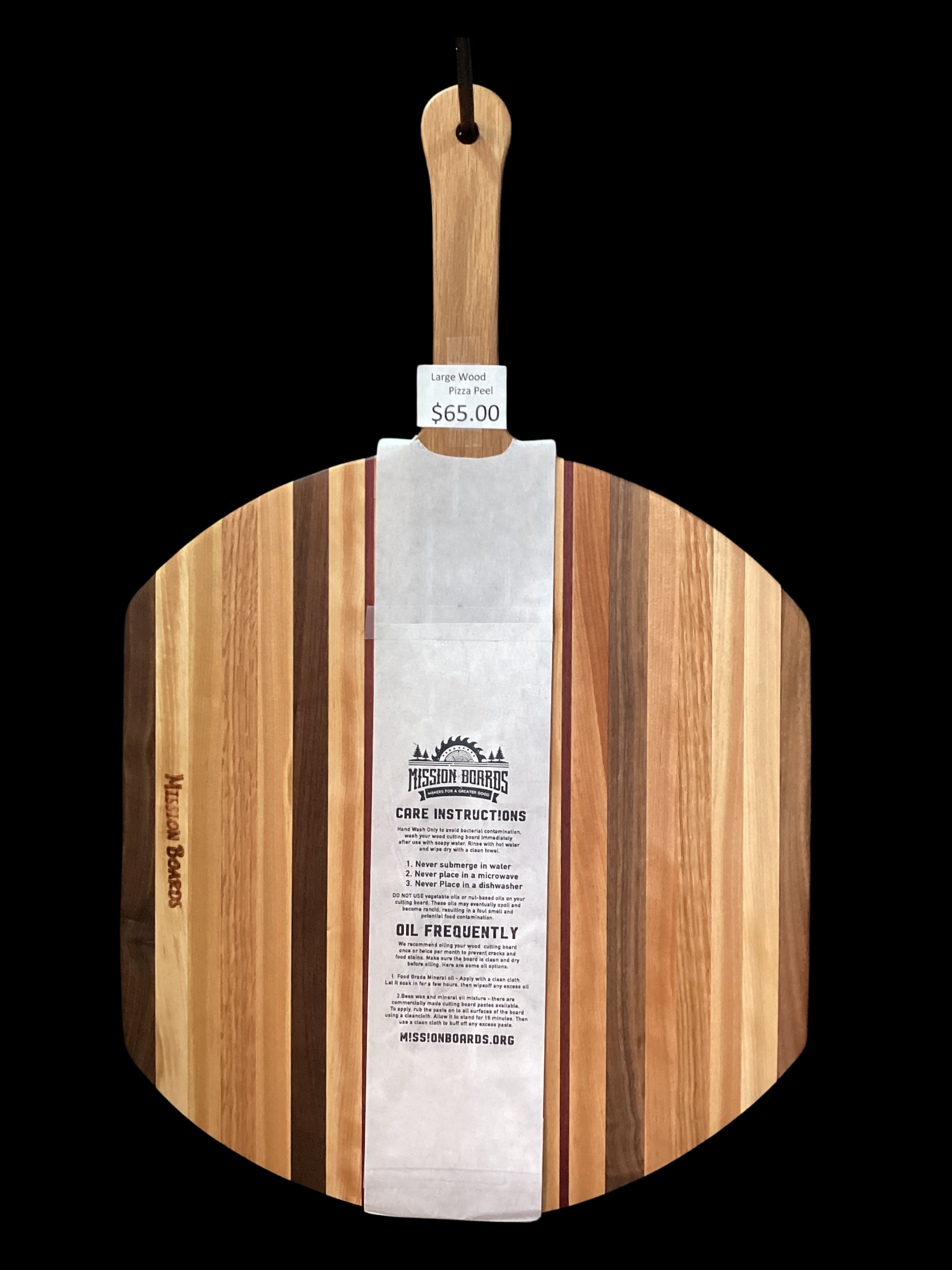 Large wood pizza peel – Stello Foods