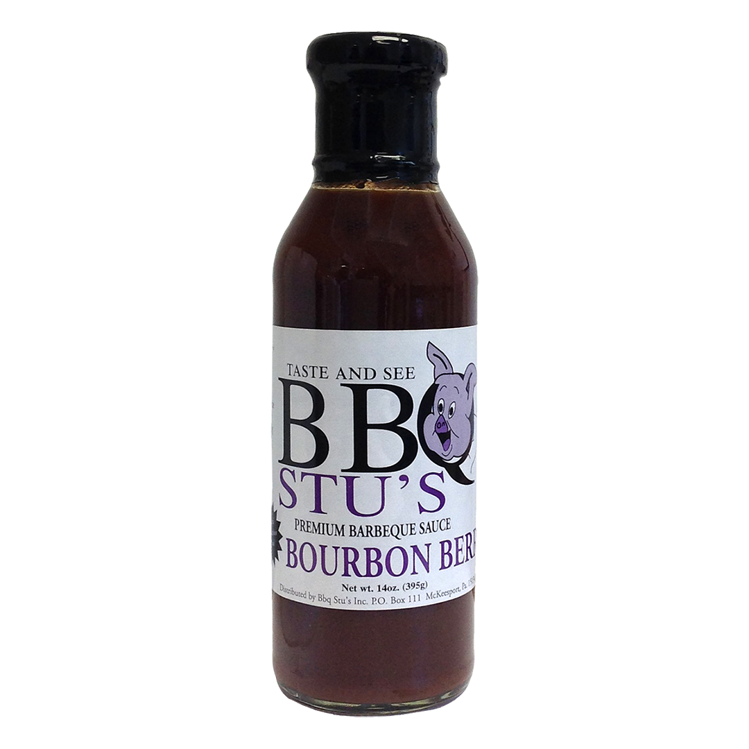 BBQ Stu's Sauces Bourbon Berry 14 oz