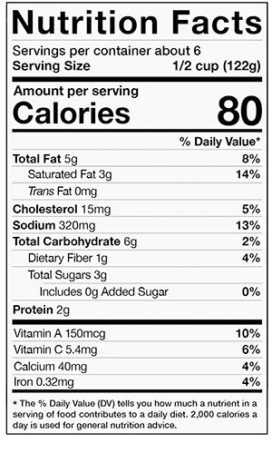 Nutrition Facts