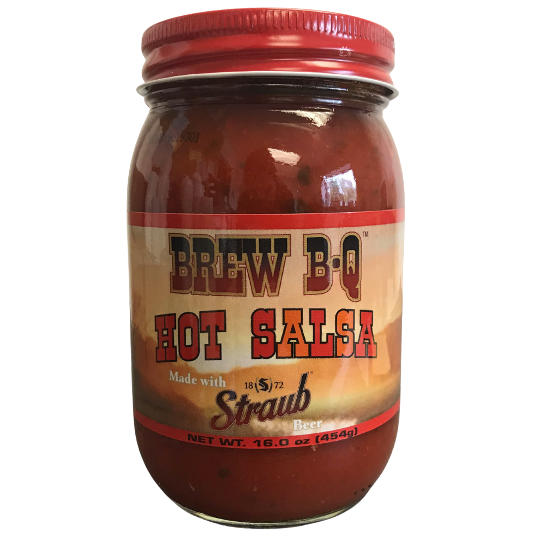 Brew BQ Hot Salsa 16 oz