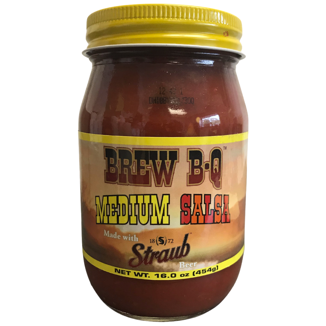 Brew BQ Medium Salsa 16 oz