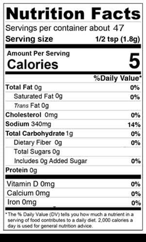Nutrition Facts