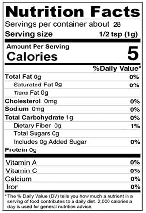 Nutrition Facts