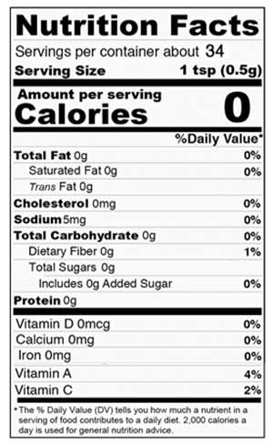 Nutrition Facts