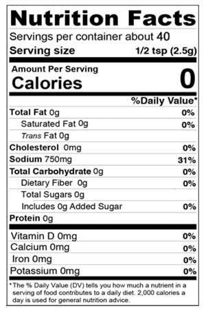 Nutrition Facts