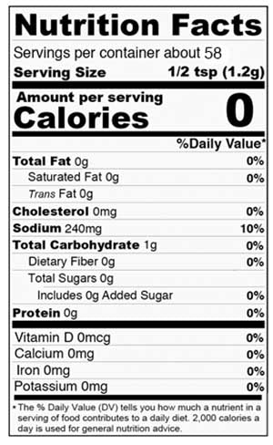 Nutrition Facts