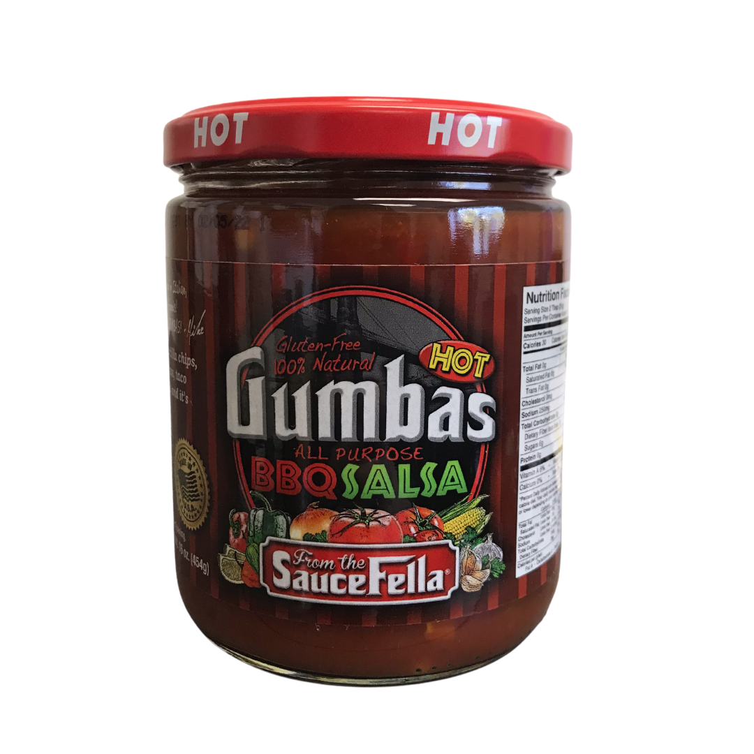 Gumbas Hot BBQ Salsa 16 oz