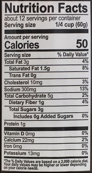 Nutrition Facts
