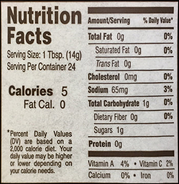 Nutrition Facts