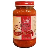 Luigi's   Hot Pepper & Hot Sausage Meat Flavored Sauce 26 oz