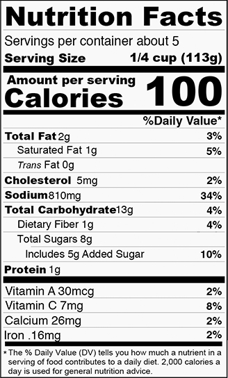 Nutrition Facts