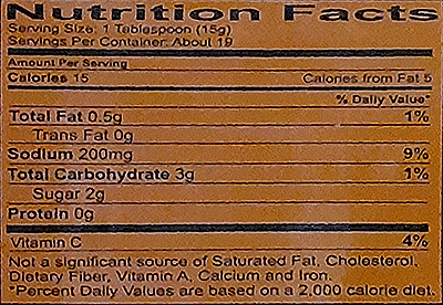 Nutrition Facts