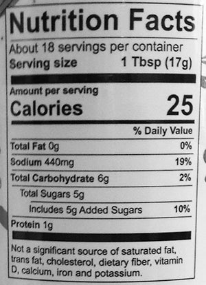 Nutrition Facts