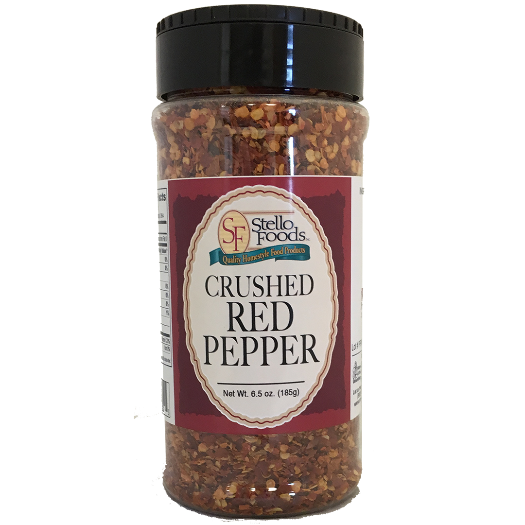 Stello Foods Spices Red Pepper Crushed 6.5 oz