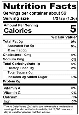 Nutrition Facts