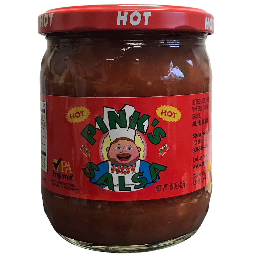 Pink's Hot Salsa 15 oz