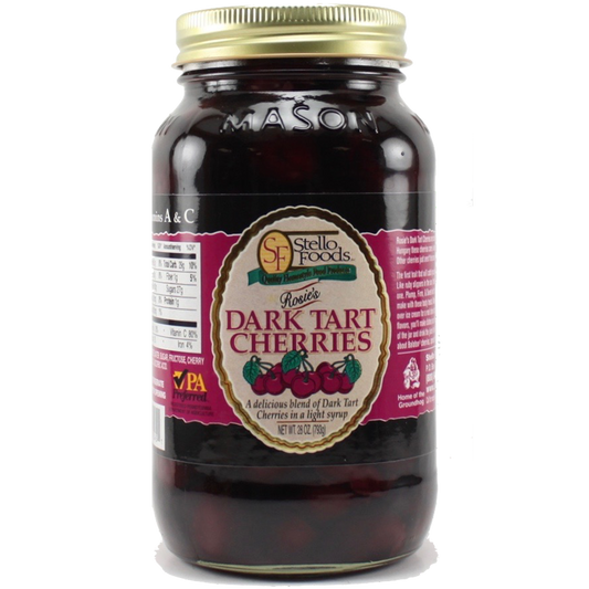 Stello Foods - Rosie's Dark Tart Cherries 28 oz