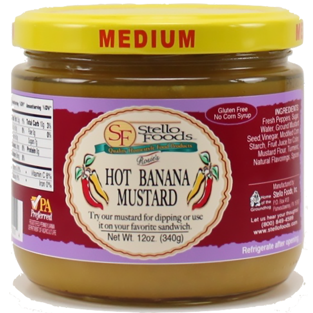 Stello Foods - Rosie's Hot Banana Mustard 12 oz