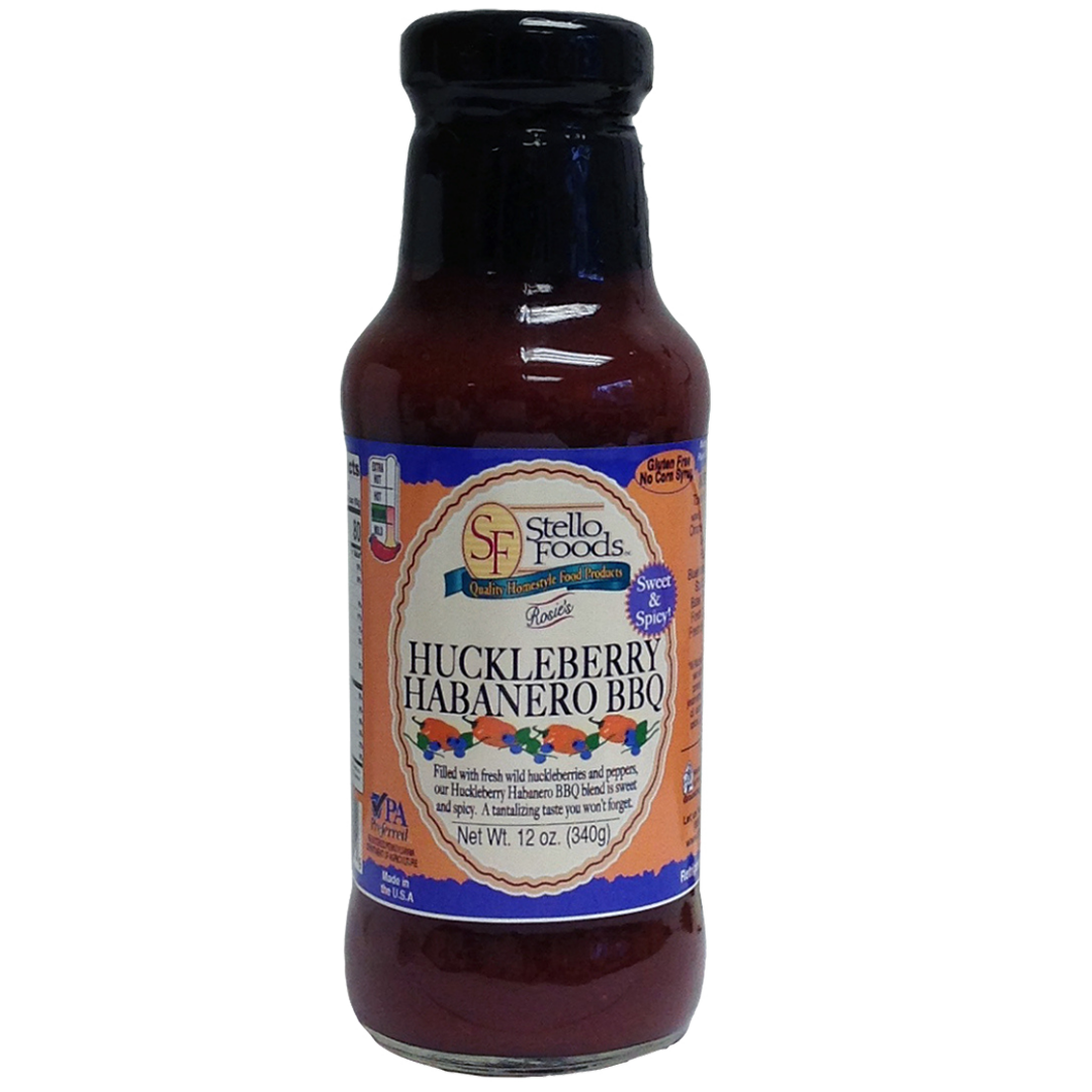 Stello Foods - Rosie's Huckleberry Habanero BBQ Sauce 12 oz