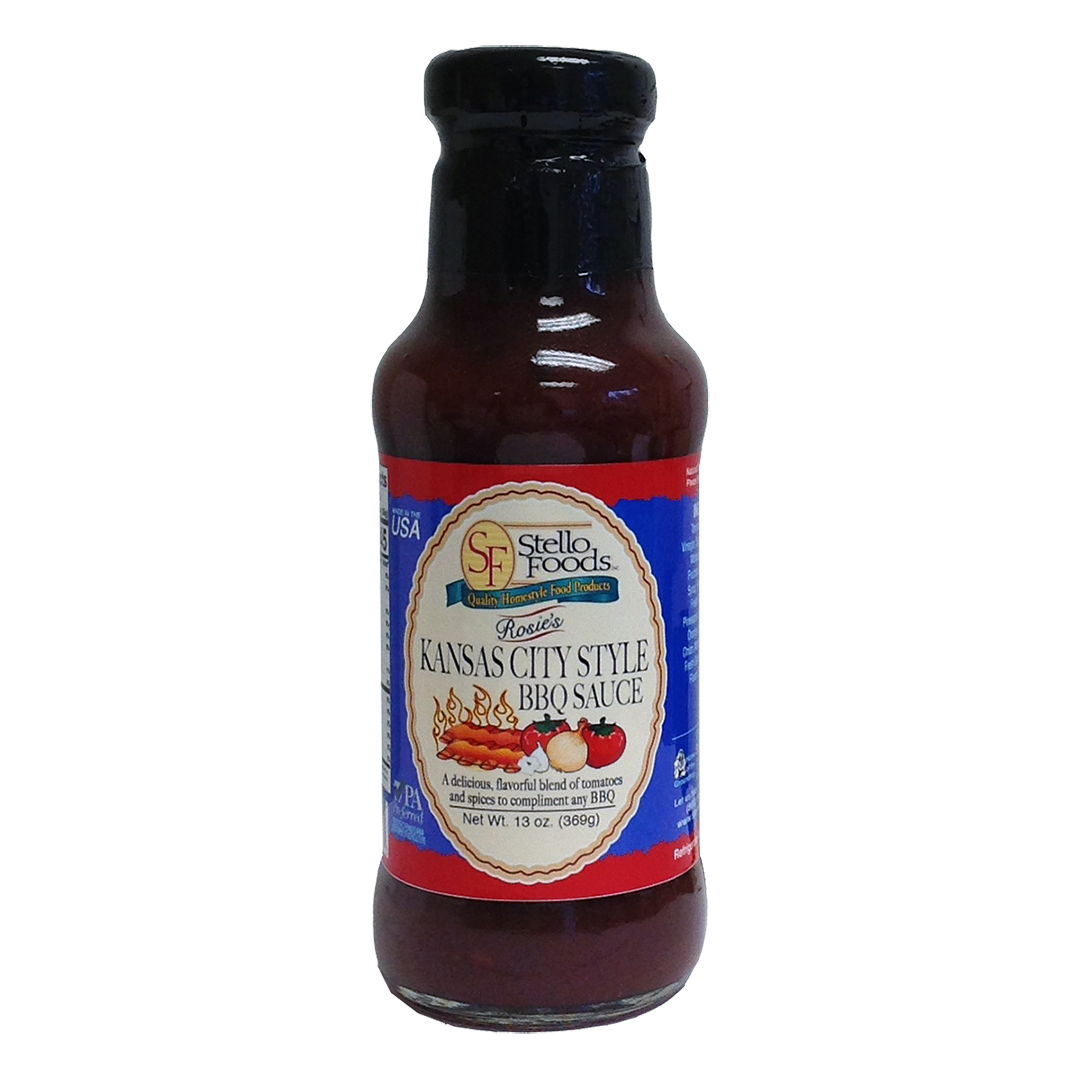 Stello Foods Rosie's Kansas City Style BBQ Sauce 13 oz