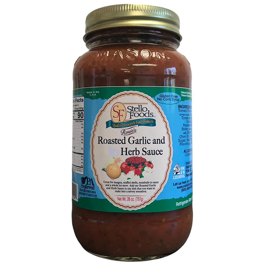 Stello Foods - Rosie's Roasted Garlic and Herb Sauce 26 oz