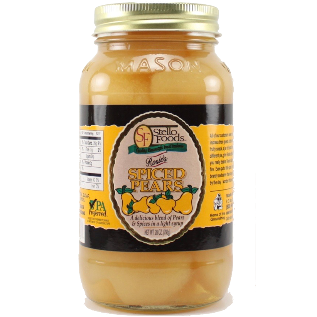 Stello Foods - Rosie's Spiced Pears 28 oz