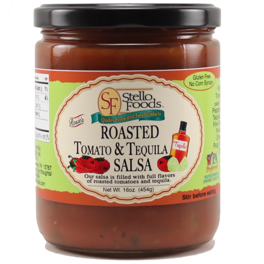 Stello Foods - Rosie's Roasted Tomato & Tequila Salsa 16 oz