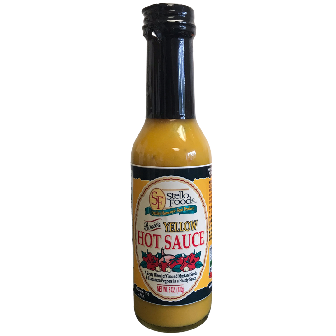 Stello Foods Rosie's Yellow Hot Sauce 6 oz