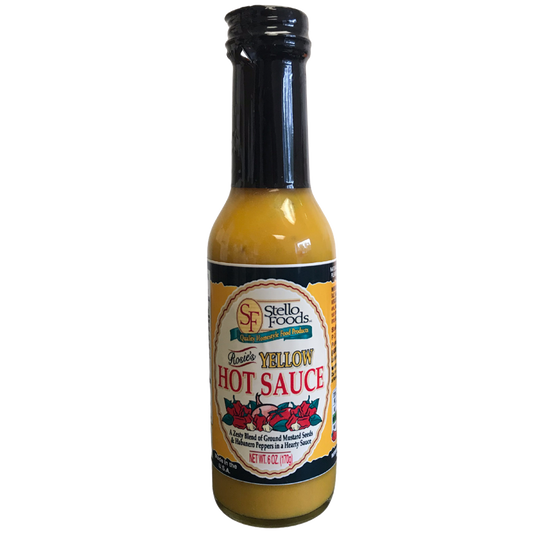 Stello Foods   Rosie's Yellow Hot Sauce 6 oz