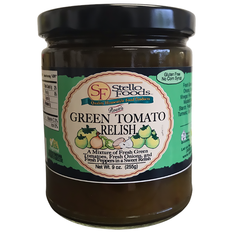 Stello Foods Rosie's Green Tomato Relish 9 oz