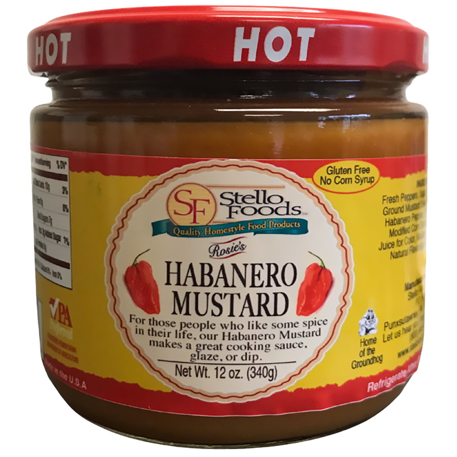 Stello Foods Rosie's Habanero Mustard 12 oz