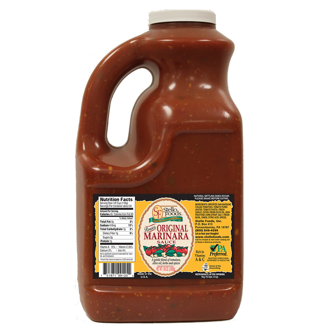 Stello Foods Rosie's Original Marinara Spaghetti Sauce 135 oz