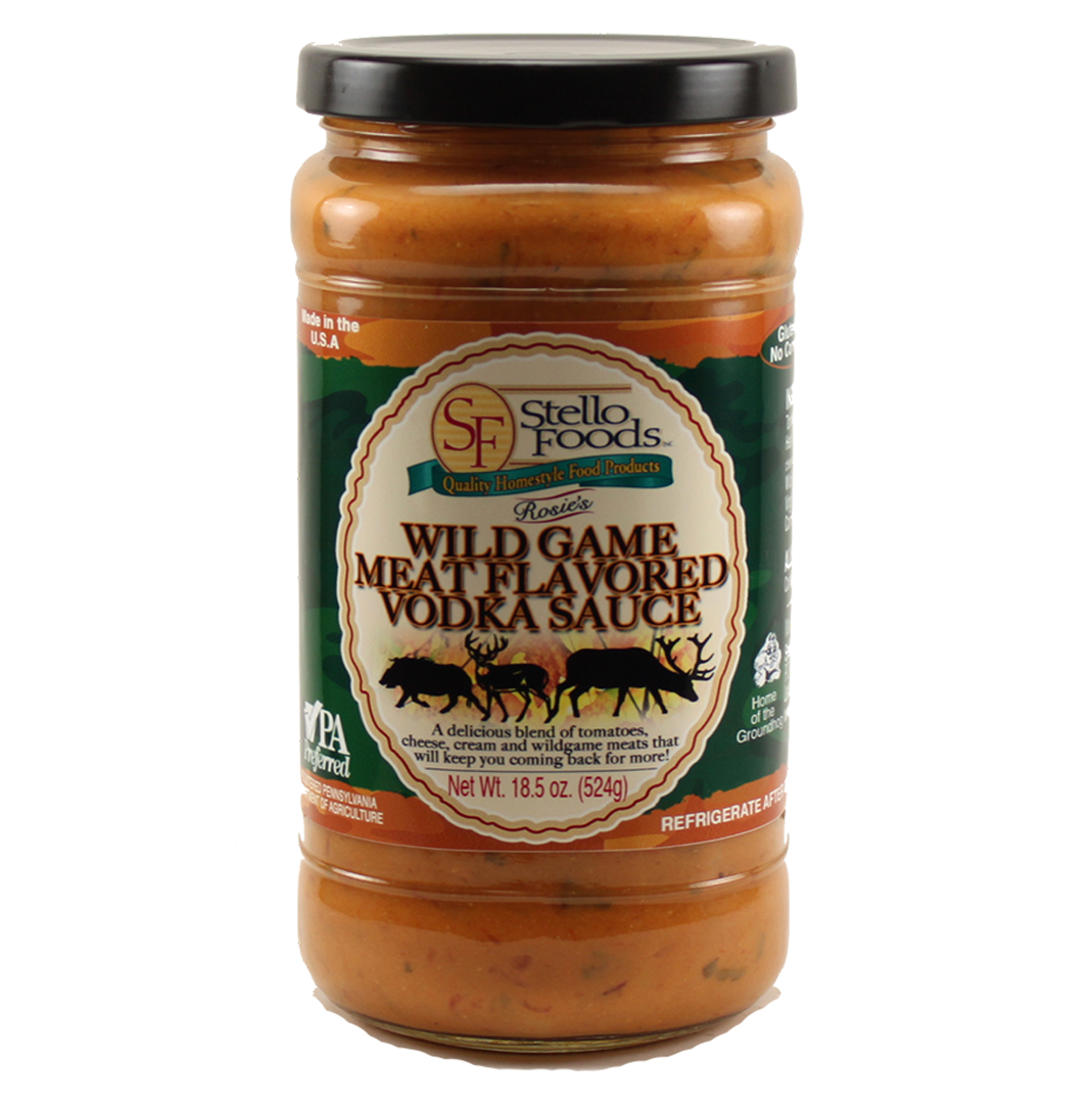 Stello Foods Rosie's Wild Game Meat Flavored Vodka Sauce 18.5 oz