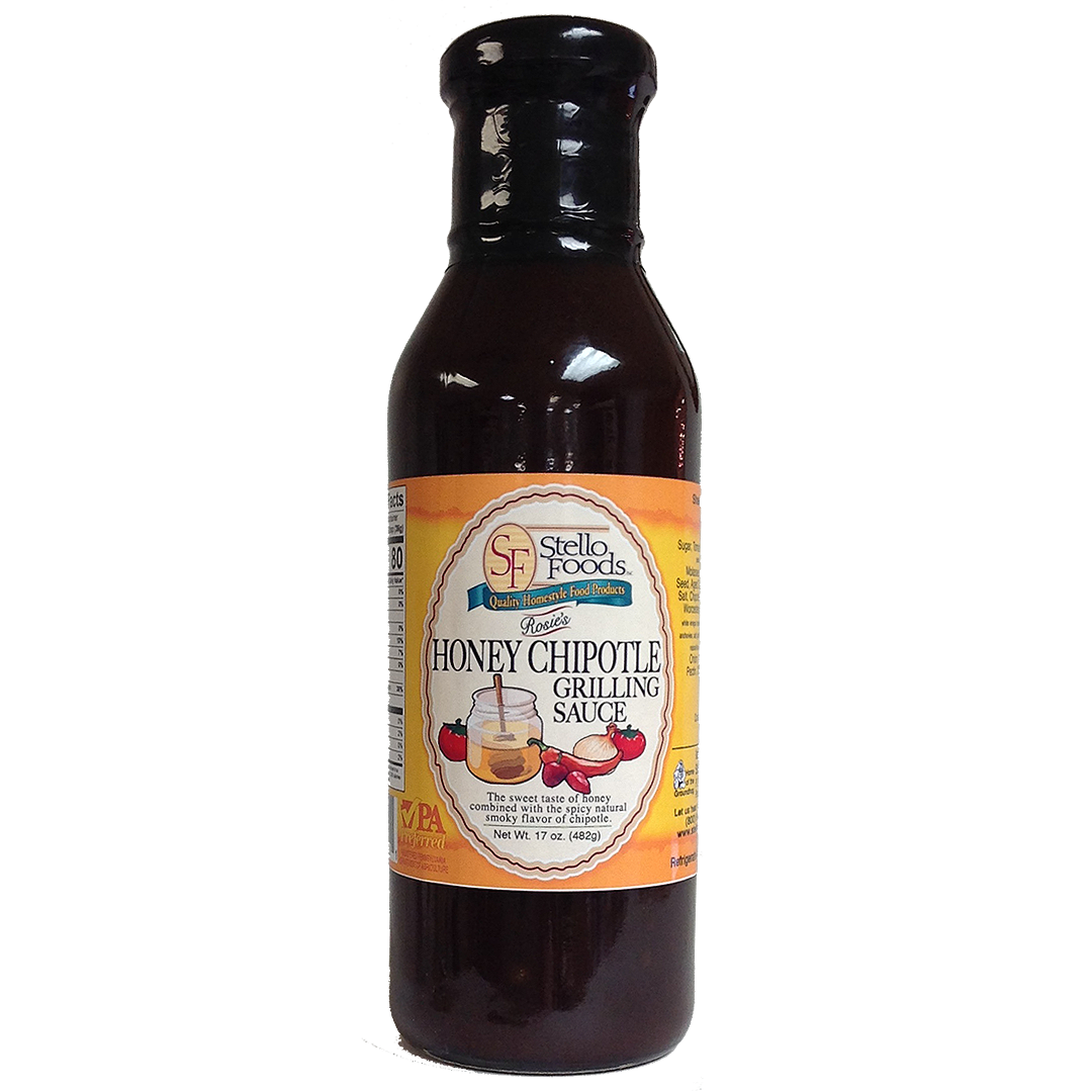Stello Foods Rosie's Honey Chipotle Grilling Sauce 17 oz