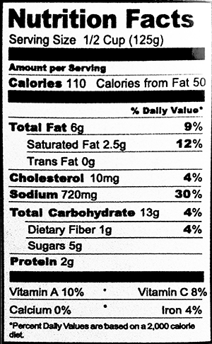 Nutrition Facts