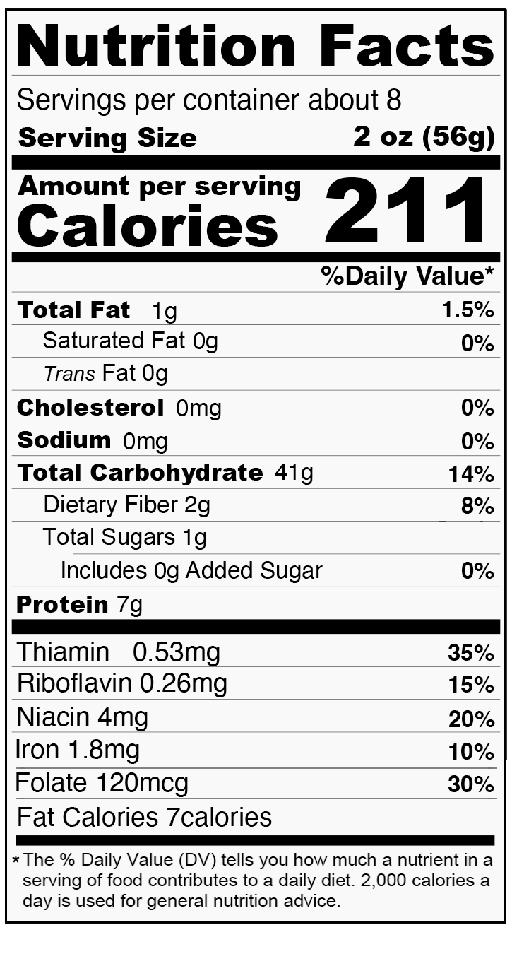 Nutrition Facts
