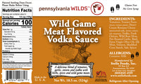 Pennsylvania Wilds - Wild Game Meat Flavored Vodka Sauce 18.5 oz