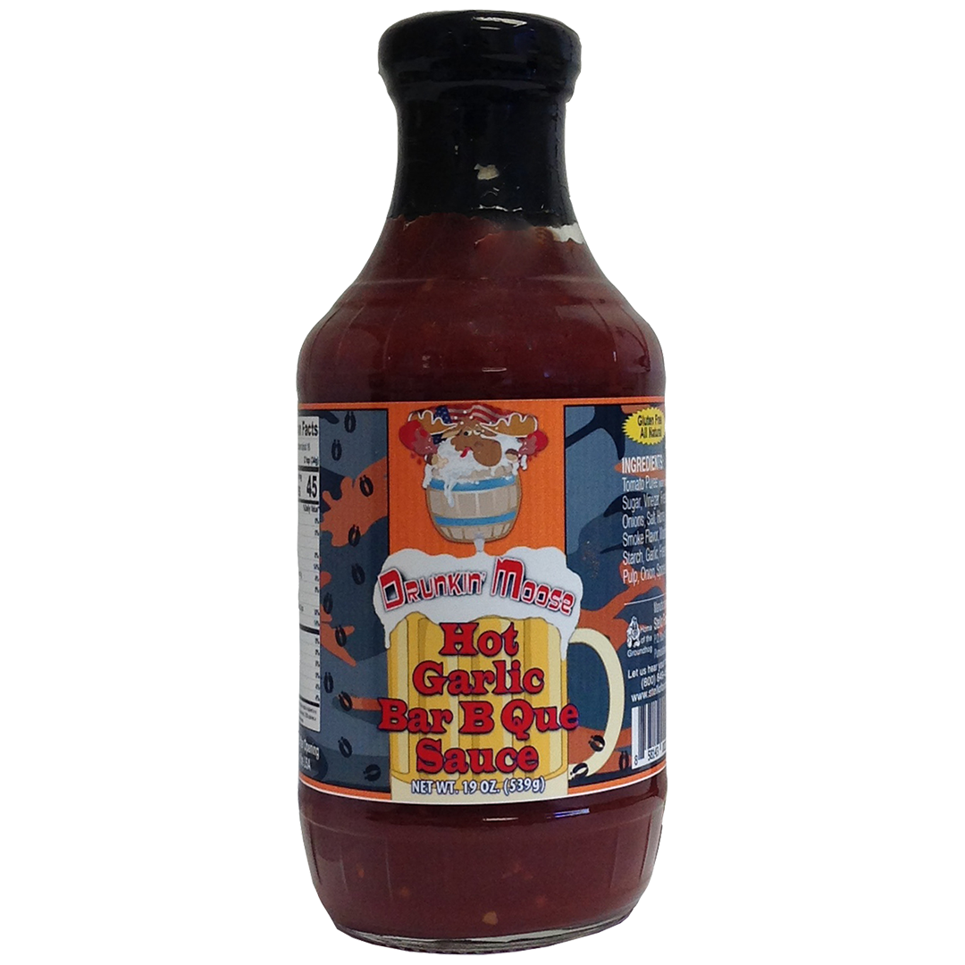 Drunkin' Moose BBQ Sauce - Hot Garlic 19 oz