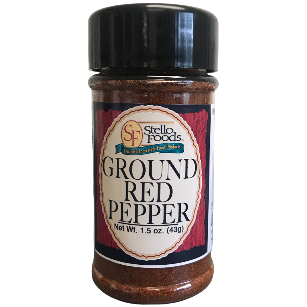 Stello Foods Spices - Pepper - Red - Ground 1.5 oz