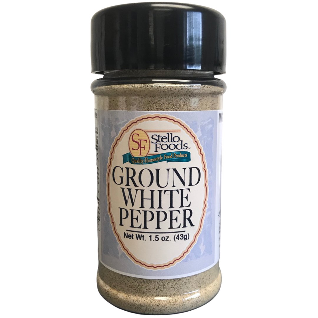 Stello Foods Spices - Pepper - White - Ground 1.5 oz