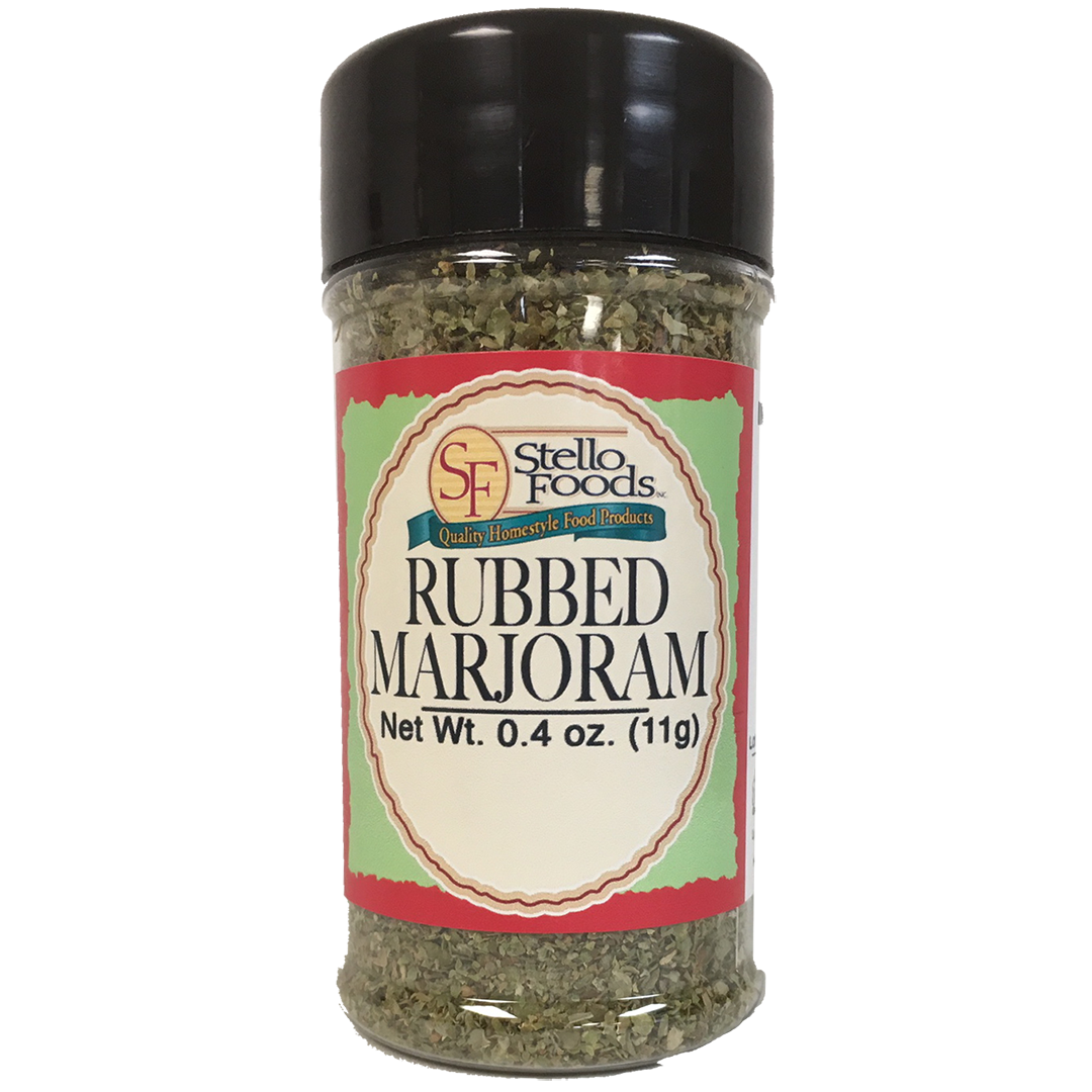 Stello Foods Spices Marjoram Rubbed 0.4 oz