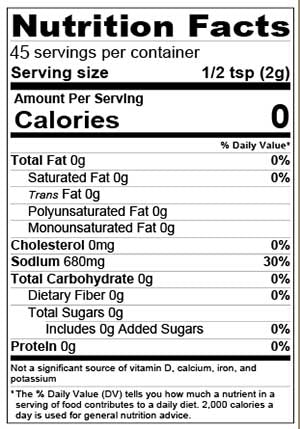 Nutrition Facts