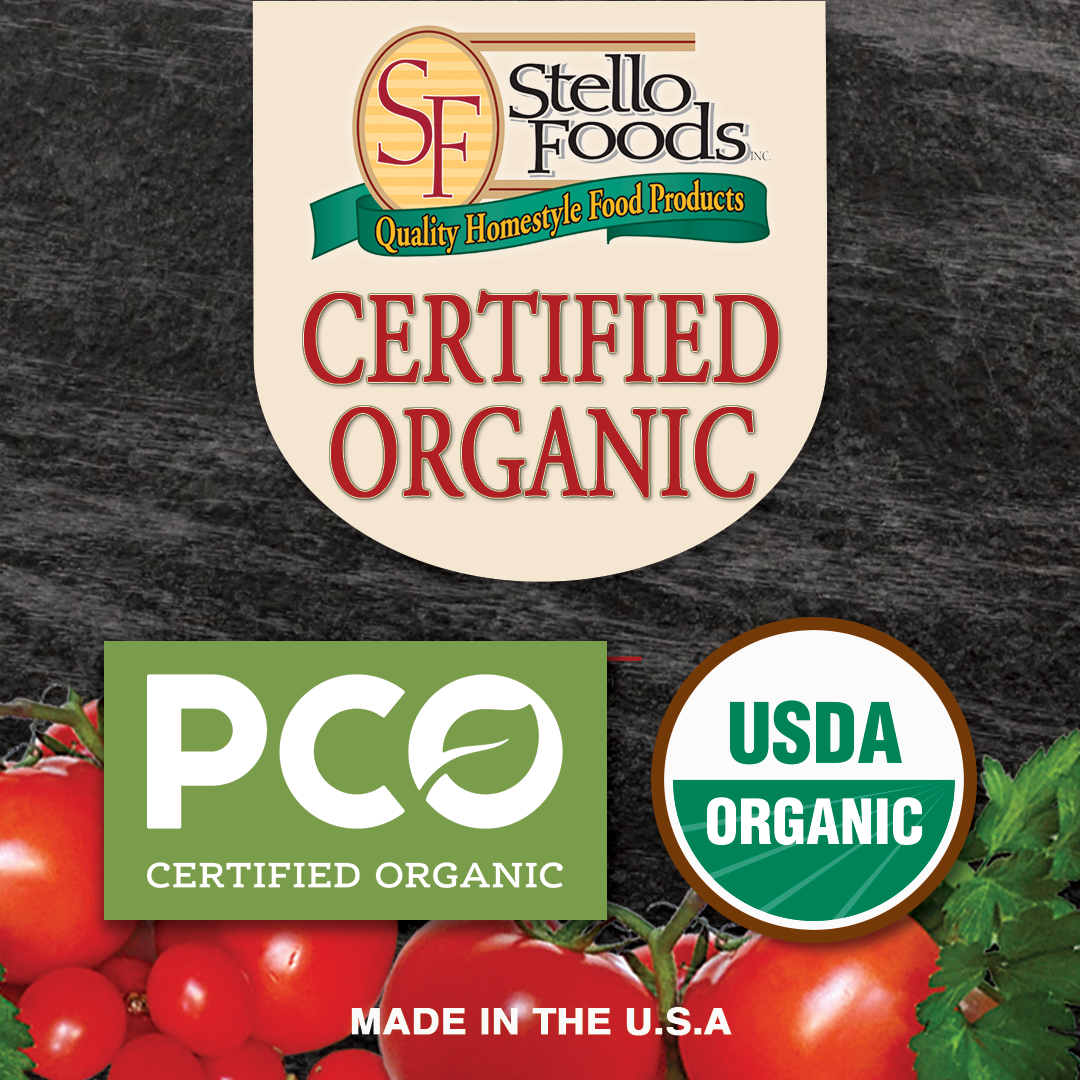 Stello Foods is now USDA Certified Organic!
