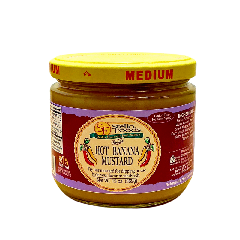 Stello Foods - Rosie's Hot Banana Pepper Mustard 13 oz