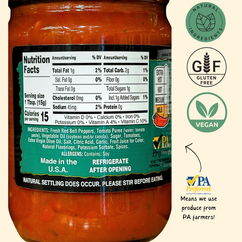 Stello Foods - Rosie's Sweet Pepper Spread 12 oz