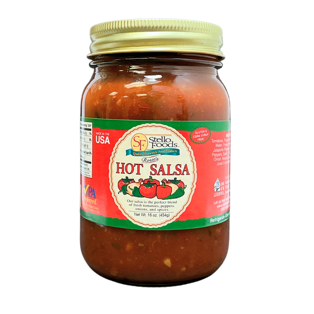 Stello Foods - Rosie's Hot Salsa 16 oz