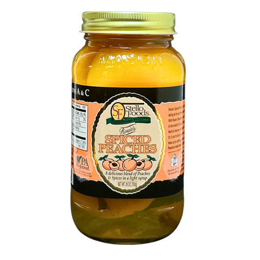 Stello Foods - Rosie's Spiced Peaches 28 oz