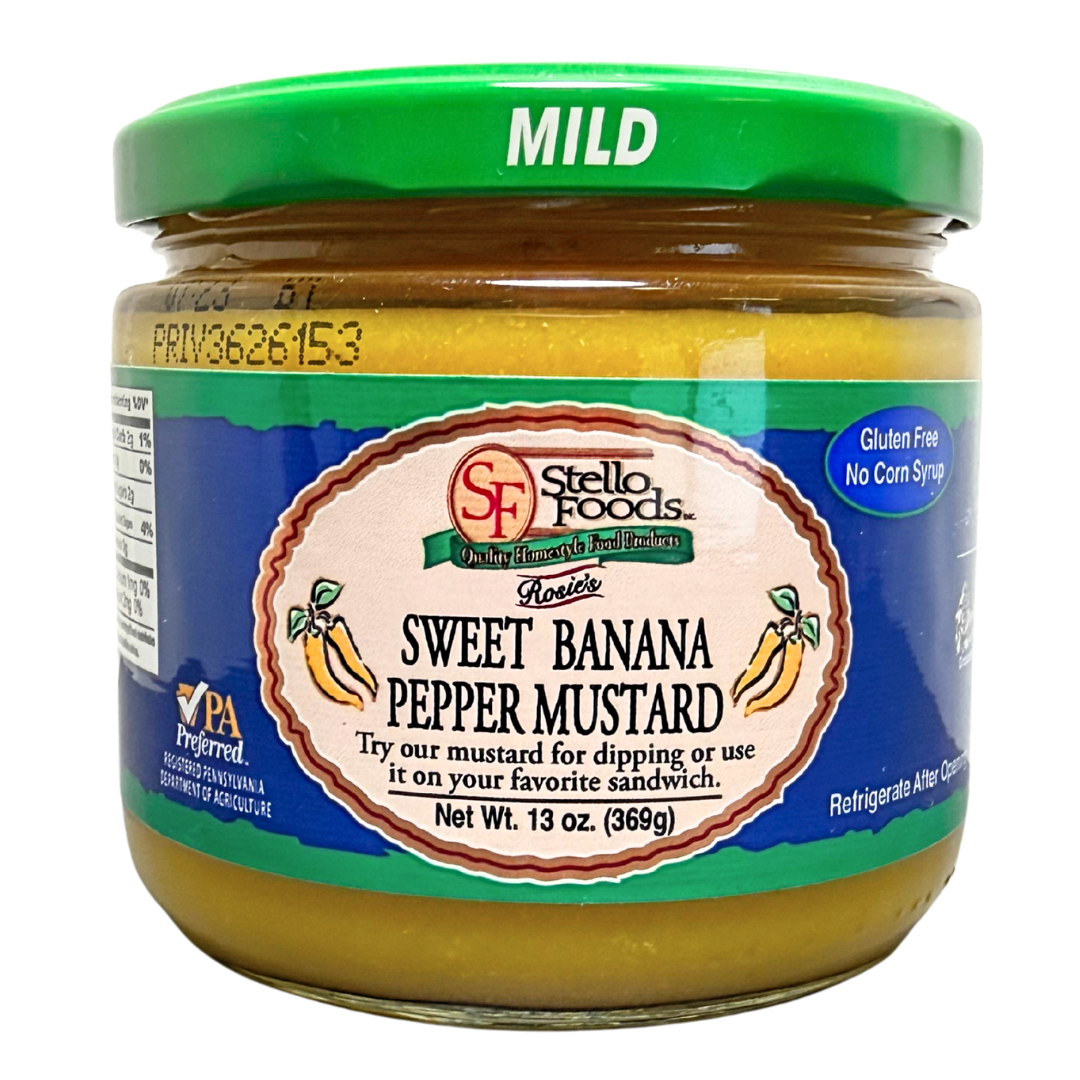 Stello Foods - Rosie's Sweet Banana Pepper Mustard 13 oz