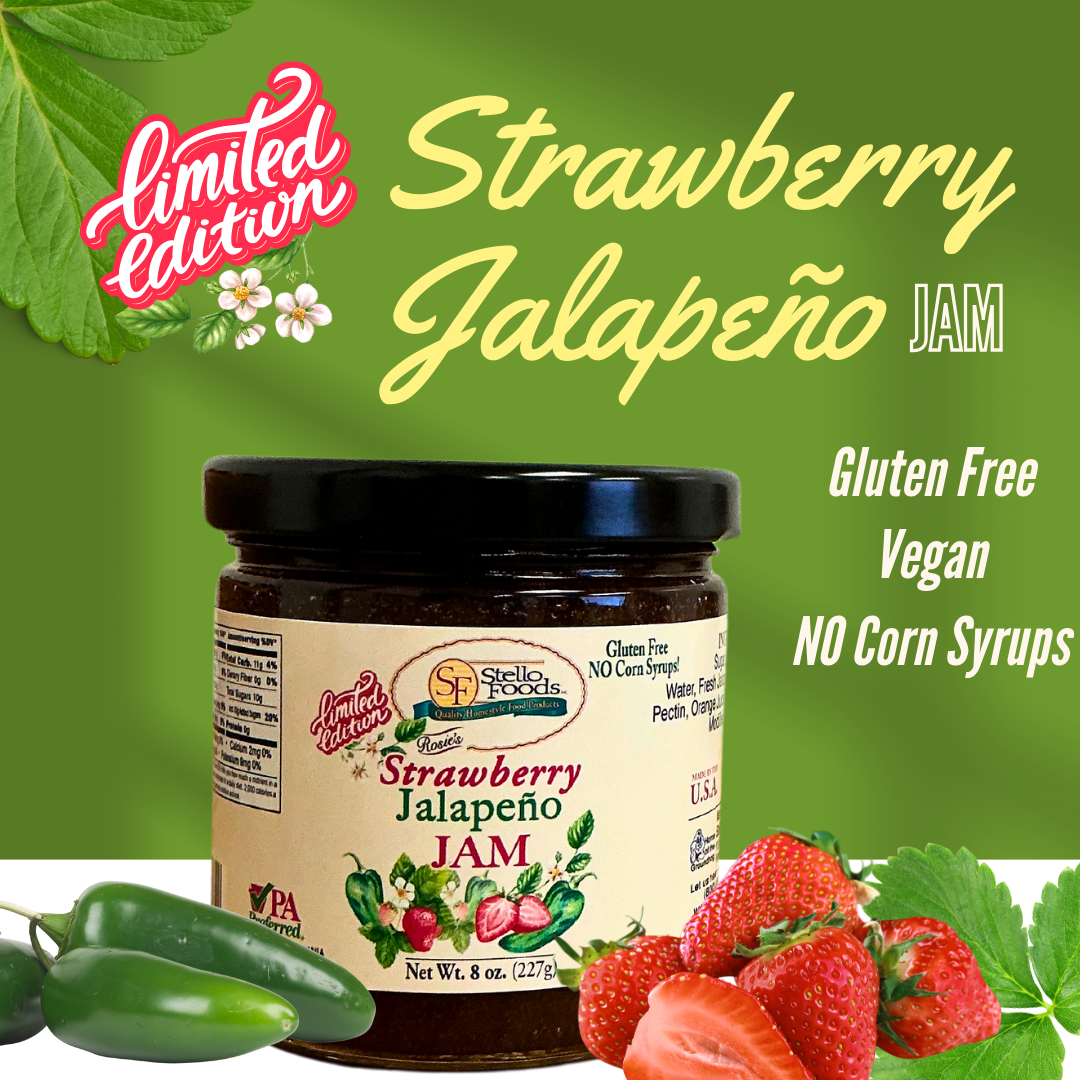 Stello Foods - Rosie's Strawberry Jalapeno Jam 10 oz